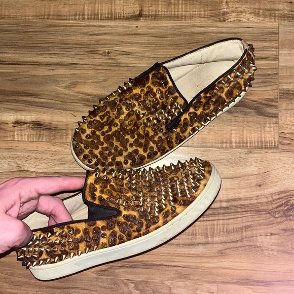 Christian Louboutin slip on studded sneakers - Picture 1 of 12